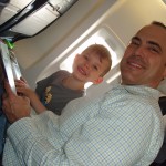 Quinn got stuck sitting next to the big sweaty guy on the plane